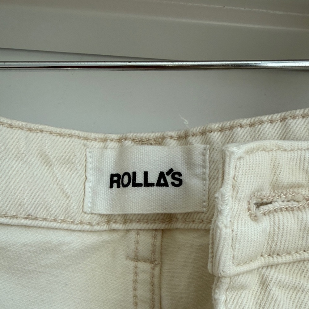 ROLLA'S Off-White Straight-Leg Jeans - Picture 2 of 3